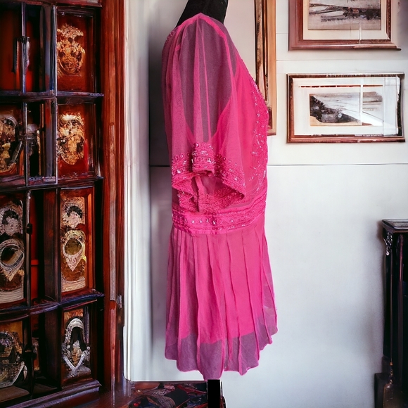 LANE BRYANT Fuschia pink 2 pc. 22/24 Like new. - Picture 3 of 9